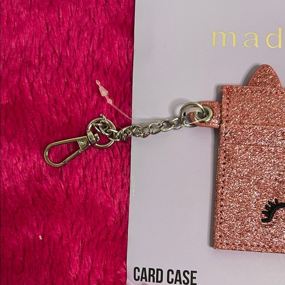 Madden Girl Sparkly Unicorn Card Case - Pink and Rainbow - Picture 3 of 3